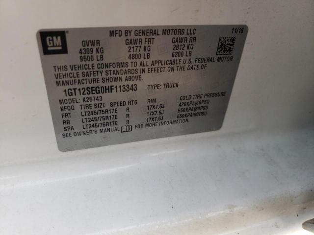 1GT12SEG0HF113343 GMC Sierra K2500 Sle