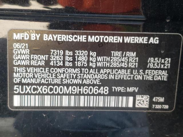 5UXCX6C00M9H60648 BMW X7 M50i