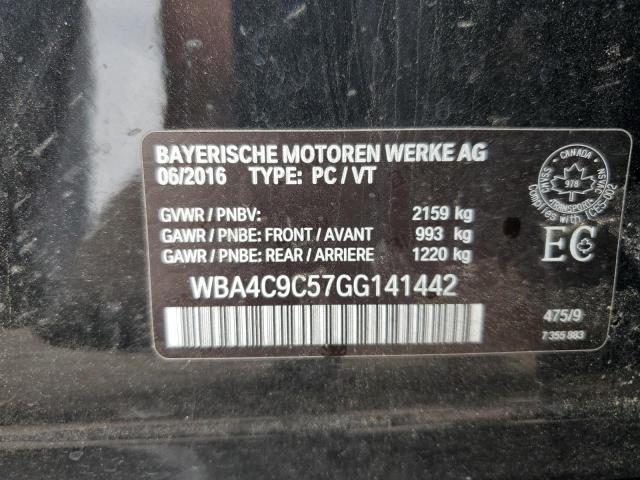 WBA4C9C57GG141442 BMW 428 Xi Gran Coupe Sulev