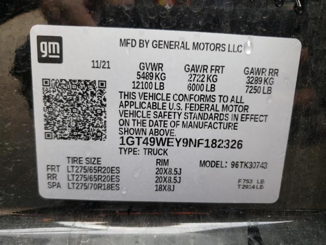 1GT49WEY9NF182326 GMC Sierra K3500 Denali