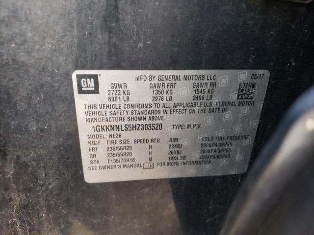 1GKKNNLS5HZ303520 GMC Acadia Slt-2