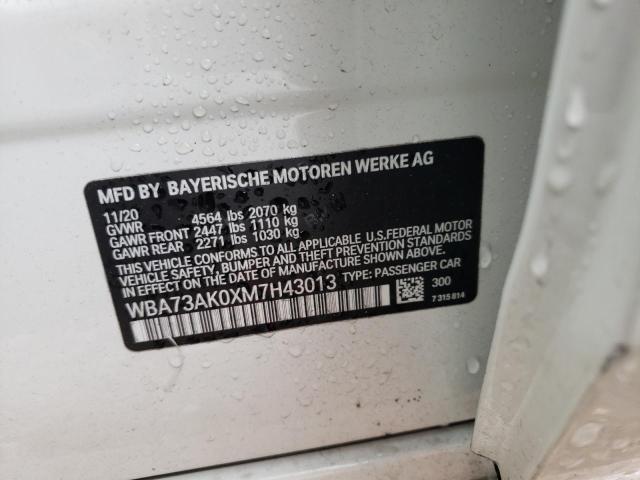WBA73AK0XM7H43013 BMW 228XI