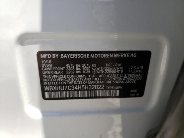 WBXHU7C34H5H32822 BMW X1 Sdrive28i