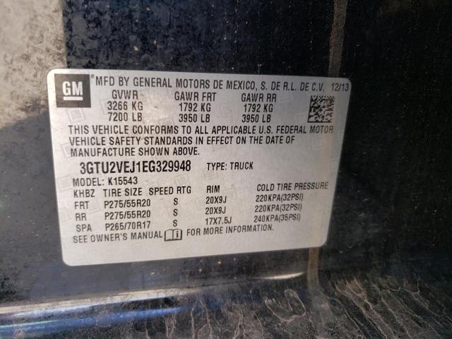 3GTU2VEJ1EG329948 GMC Sierra K1500 Slt