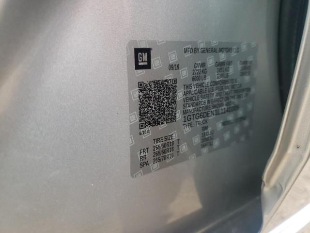 1GTG6DEN1L1141005 GMC CANYON SLT