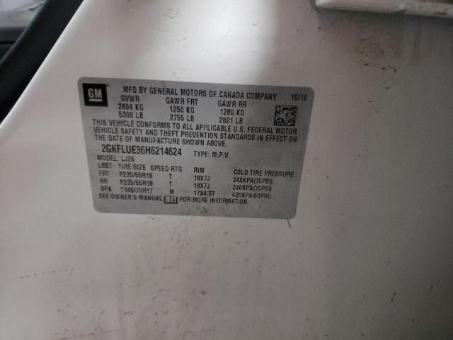 2GKFLUE36H6214624 GMC Terrain Slt