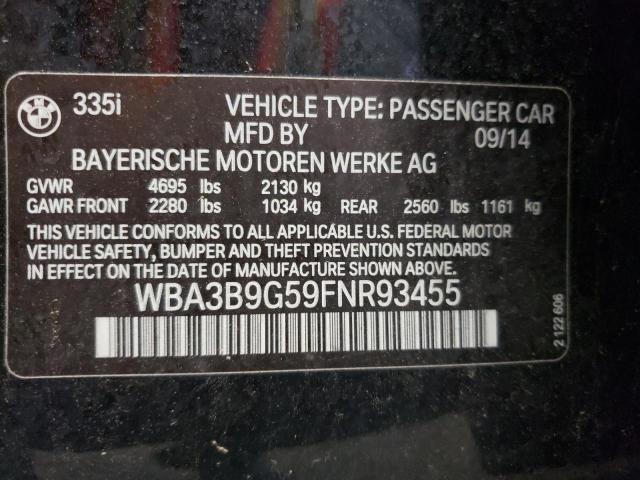 WBA3B9G59FNR93455 BMW 335 XI