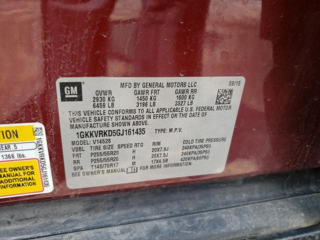 1GKKVRKD5GJ161435 GMC Acadia Slt-1