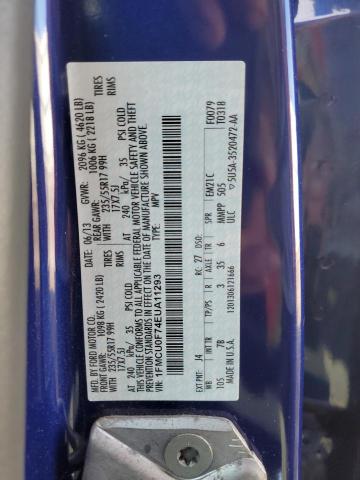 1FMCU0F74EUA11293 Ford ESCAPE S