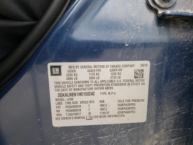 2GKALNEK1H6150242 GMC Terrain Sle