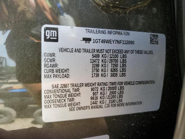 1GT49WEY7NF112890 GMC Sierra K3500 Denali