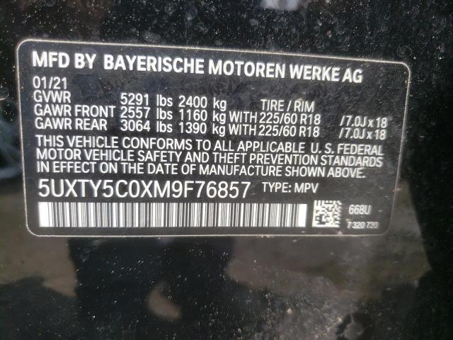 5UXTY5C0XM9F76857 BMW X3 Xdrive30i