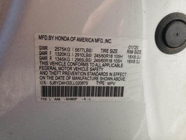 5J8YD4H32LL020879 Acura MDX