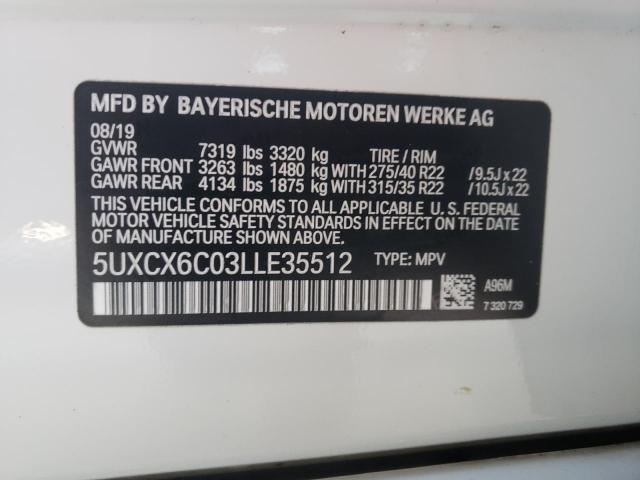 5UXCX6C03LLE35512 BMW X7 M50i