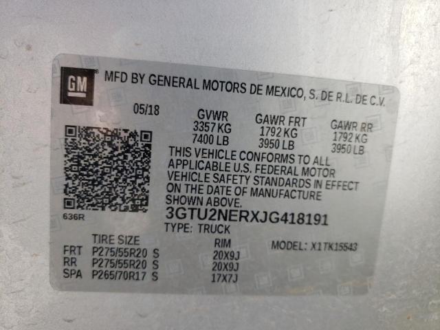3GTU2NERXJG418191 GMC Sierra K1500 Slt