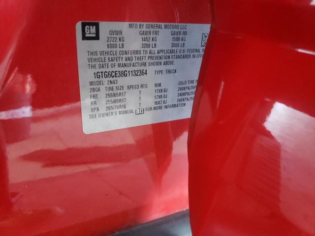 1GTG6CE38G1132364 GMC CANYON SLE