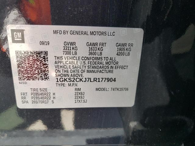 1GKS2CKJ7LR177904 GMC YUKON DENALI