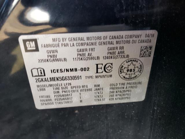 2GKALMEK5G6330591 GMC Terrain Sle