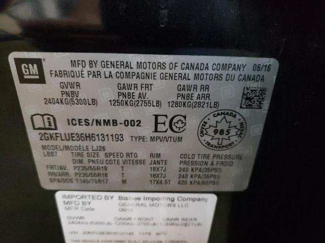 2GKFLUE36H6131193 GMC Terrain Slt