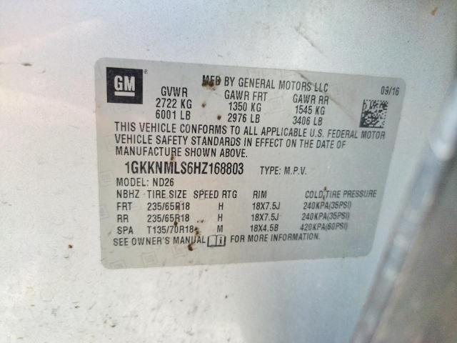 1GKKNMLS6HZ168803 GMC Acadia Slt-1