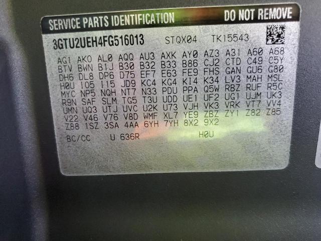 3GTU2UEH4FG516013 GMC Sierra K1500 Sle