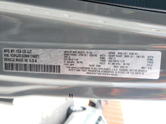 1C4HJXEG5NW174021 Jeep Wrangler Unlimited Sahara