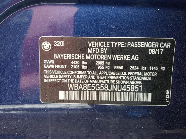 WBA8E5G58JNU45851 BMW 320 XI