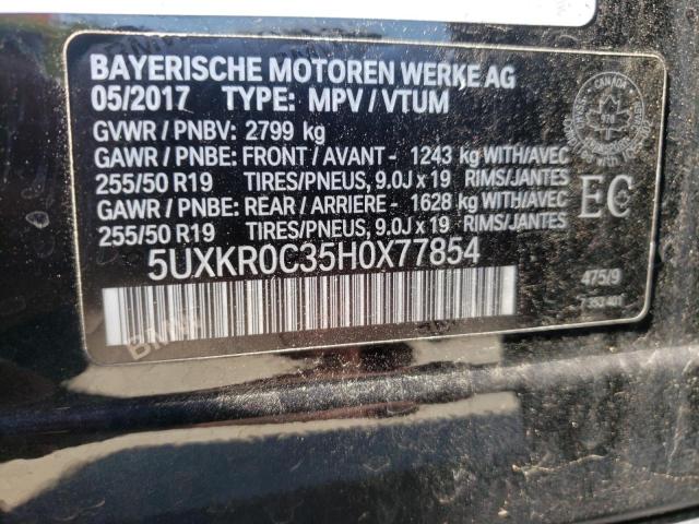 5UXKR0C35H0X77854 BMW X5 Xdrive35i