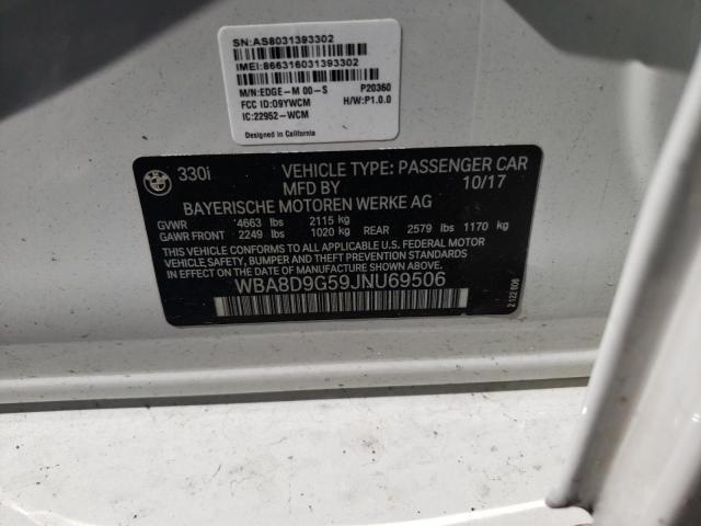 WBA8D9G59JNU69506 BMW 330 XI
