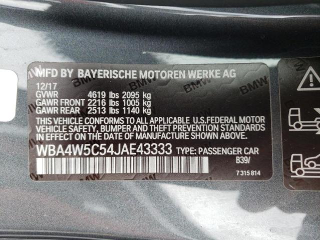 WBA4W5C54JAE43333 BMW 430xi