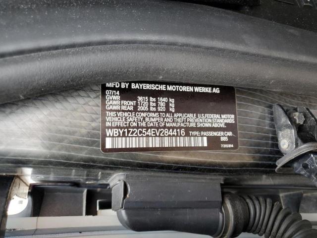 WBY1Z2C54EV284416 BMW I3 Bev