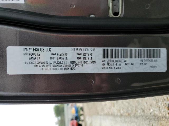 2C3CDXCT4KH633300 Dodge CHARGER R/T