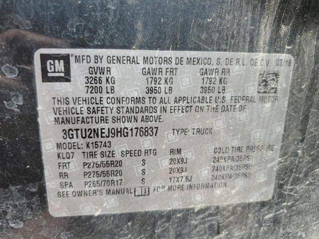 3GTU2NEJ9HG176837 GMC Sierra K1500 Slt