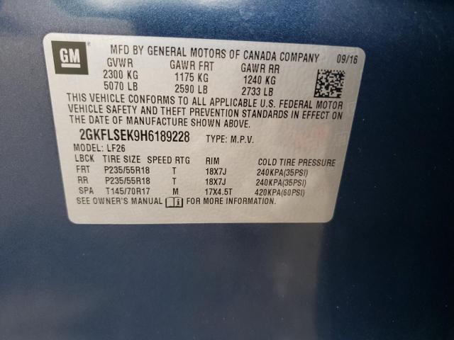 2GKFLSEK9H6189228 GMC Terrain Sle
