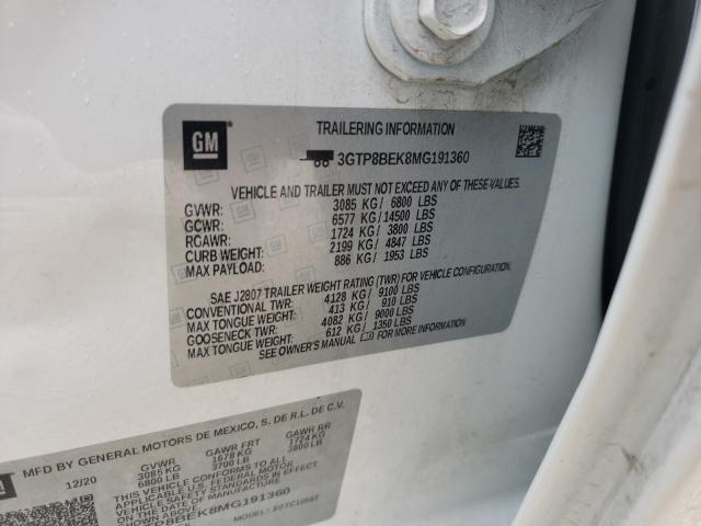 3GTP8BEK8MG191360 GMC Sierra C1500 Sle