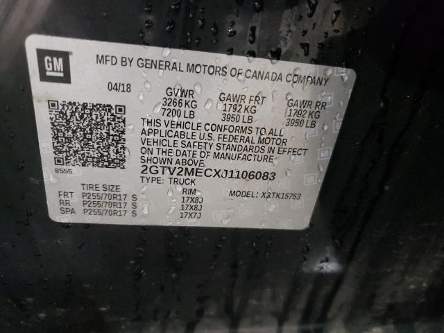 2GTV2MECXJ1106083 GMC Sierra K1500 Sle