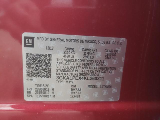 3GKALPEX4KL260311 GMC Terrain Slt
