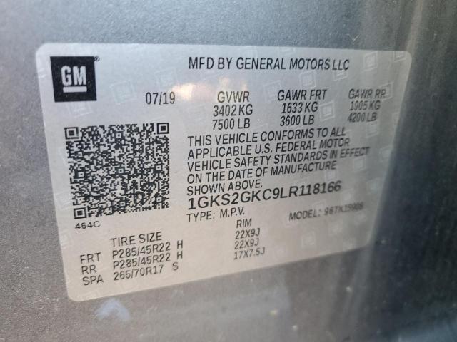 1GKS2GKC9LR118166 GMC Yukon Xl K1500 Slt