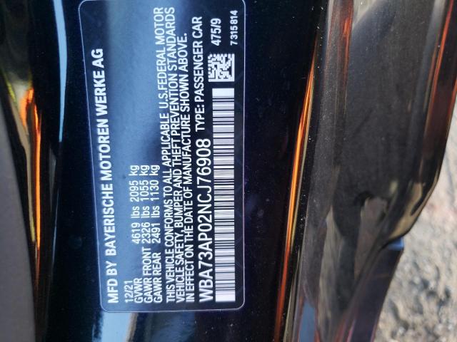 WBA73AP02NCJ76908 BMW 430xi