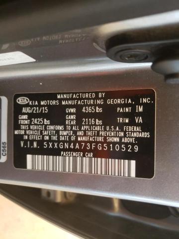 5XXGN4A73FG510529 KIA OPTIMA EX