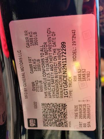 1GTG6CEN2N1172289 GMC Canyon Elevation