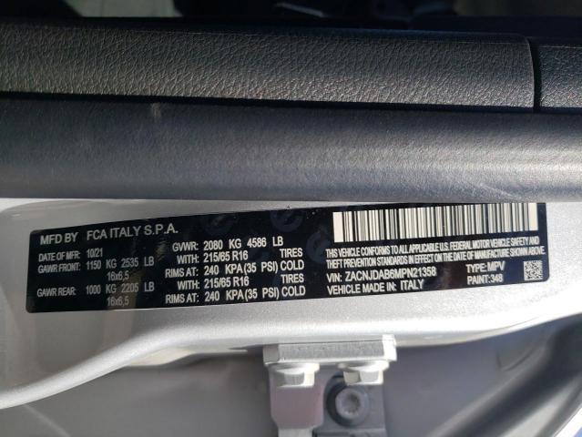 ZACNJDAB6MPN21358 Jeep Renegade Sport