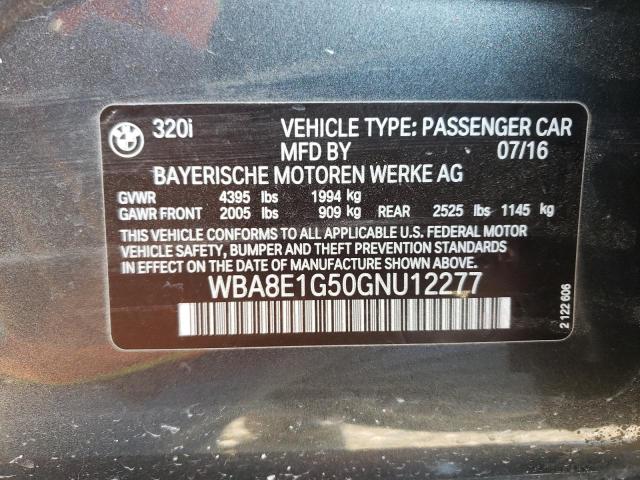 WBA8E1G50GNU12277 BMW 320 I