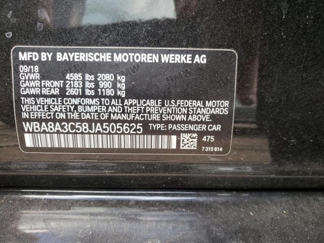 WBA8A3C58JA505625 BMW 320 XI
