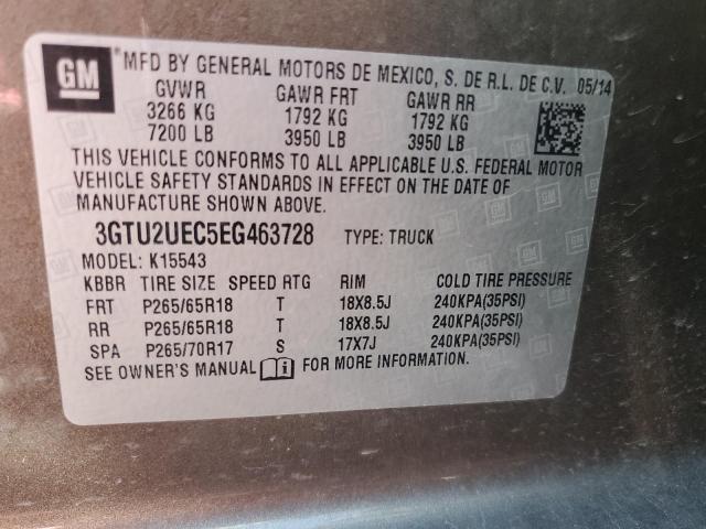 3GTU2UEC5EG463728 GMC Sierra K1500 Sle