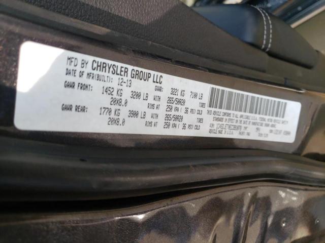 1C4SDJET0EC391078 Dodge Durango Citadel