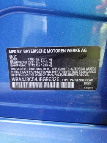 WBA4J3C54JBG96326 BMW 430xi Gran Coupe
