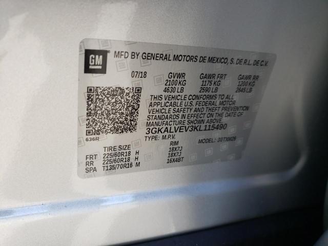 3GKALVEV3KL115490 GMC Terrain Slt