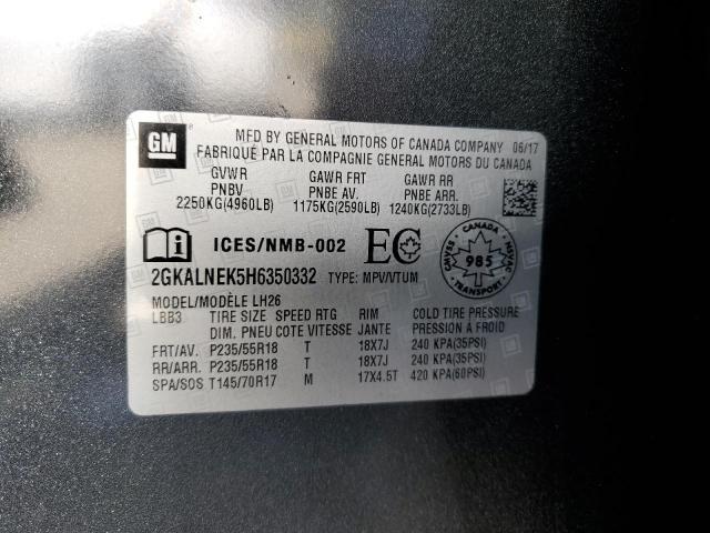 2GKALNEK5H6350332 GMC Terrain Sle