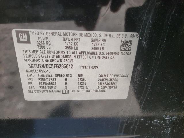 3GTU2WEC5FG385612 GMC Sierra K1500 Denali